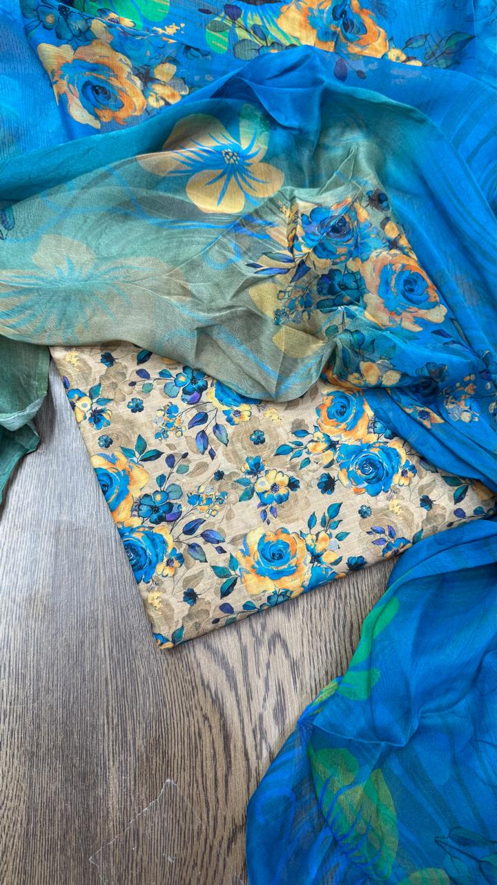 3Pc Luxury Chiffon with Tana Dora - Twilight Vol-307