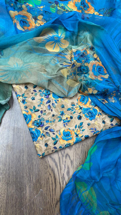 3Pc Luxury Chiffon with Tana Dora - Twilight Vol-307