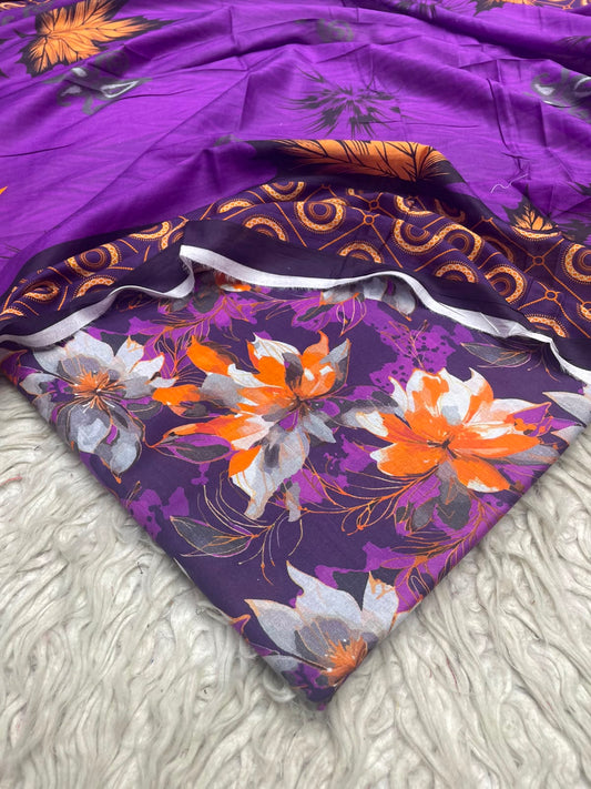 3Pc Same Digital Printed Lawn Suit 15