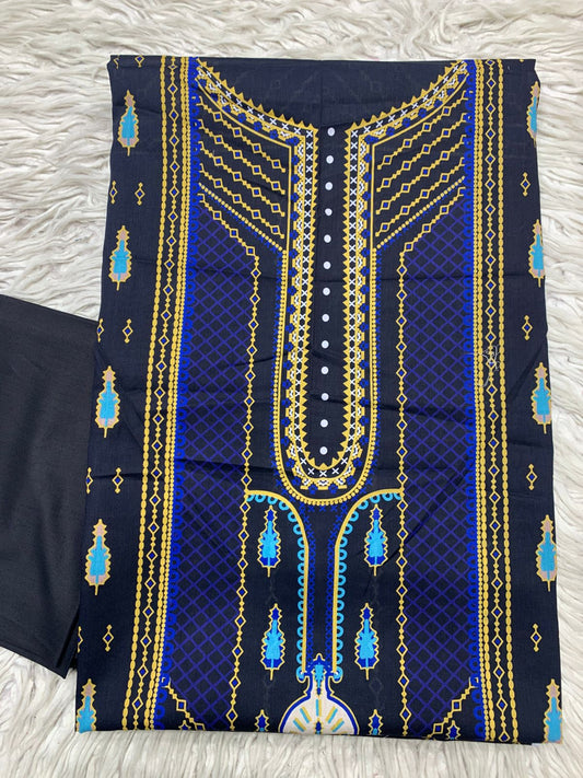 2Pc Bin Noor Fab Lawn Kameez & Dyed Trouser Suit Vol-39