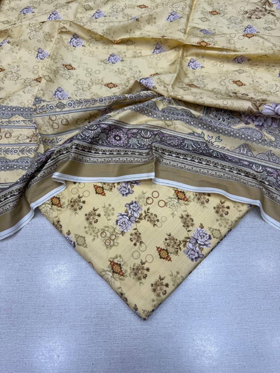 2Pc Kamal Slub Kameez & Dupatta Unstitched 61