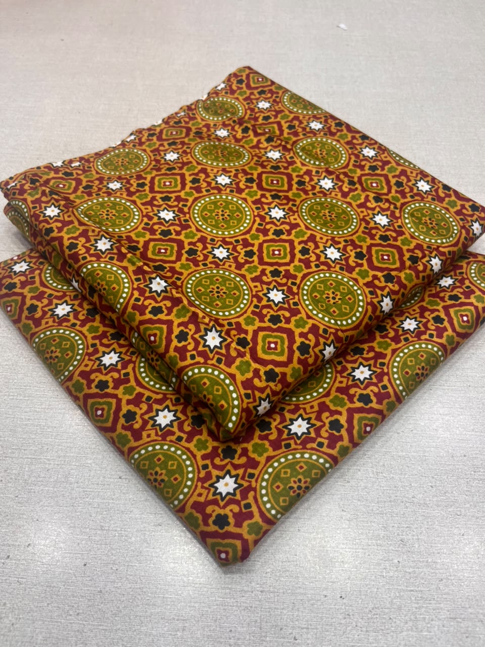 2Pc Staple Same Printed Unstitched Suit 296