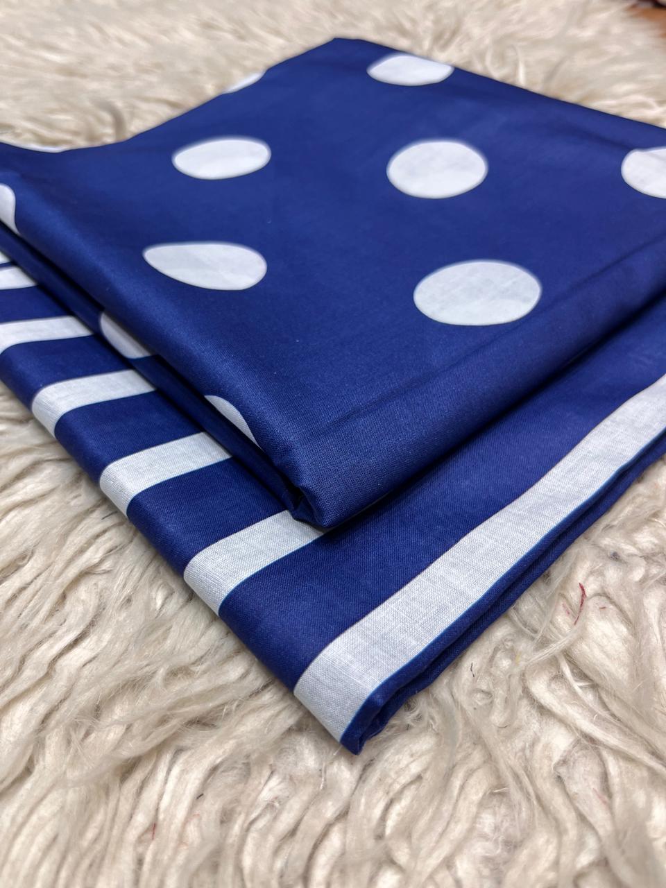 2Pc Bonanza Lawn Polka Dots Kameez & Trouser Printed Suit Vol-1080