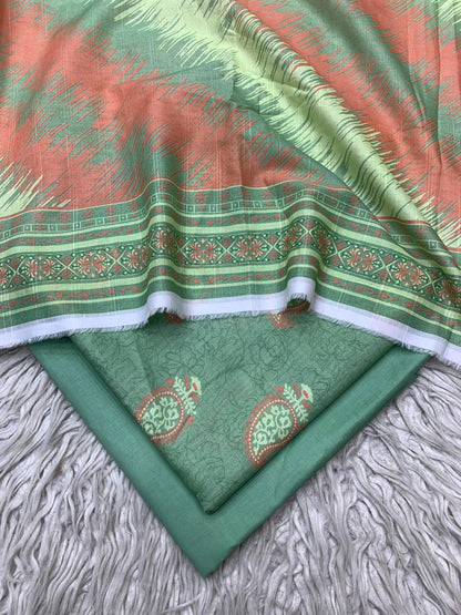 90x88 3Pc Bareeze Lawn Printed Suit Vol-0211