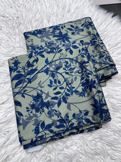 2Pc Linen Allover Unstitched Suit - 6172