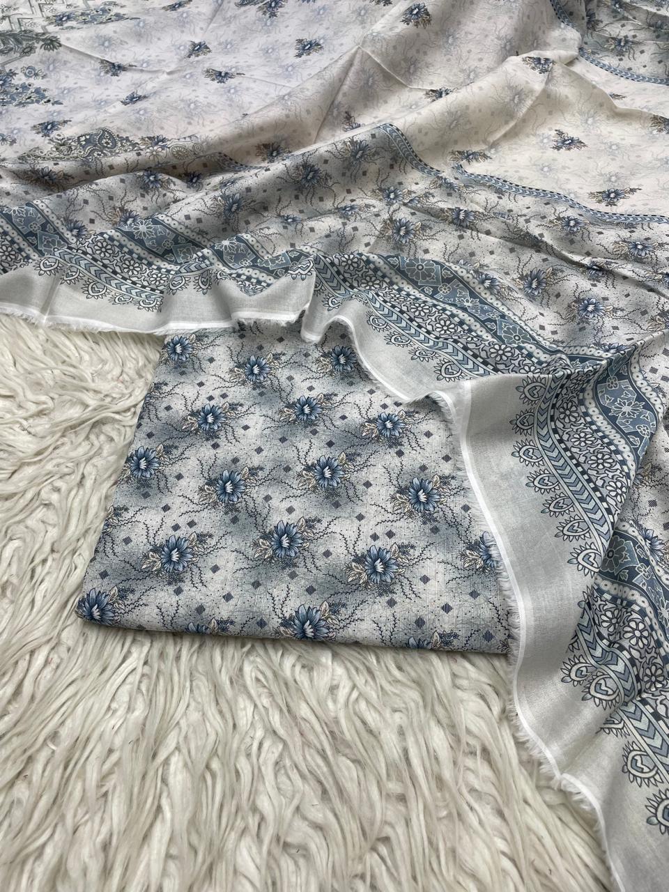 2Pc Stylo Lawn Kameez & Dupatta Printed Suit 03