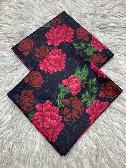 Bin Saeed 2Pc Lawn Digital Printed Unstitched Suit Vol-0163