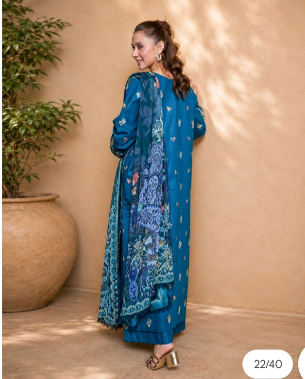 NOURA LUXURY ROYALE EMBROIDERED DRESS