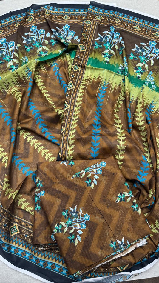 3Pc Bana Doria Allover Lawn Suit #35141