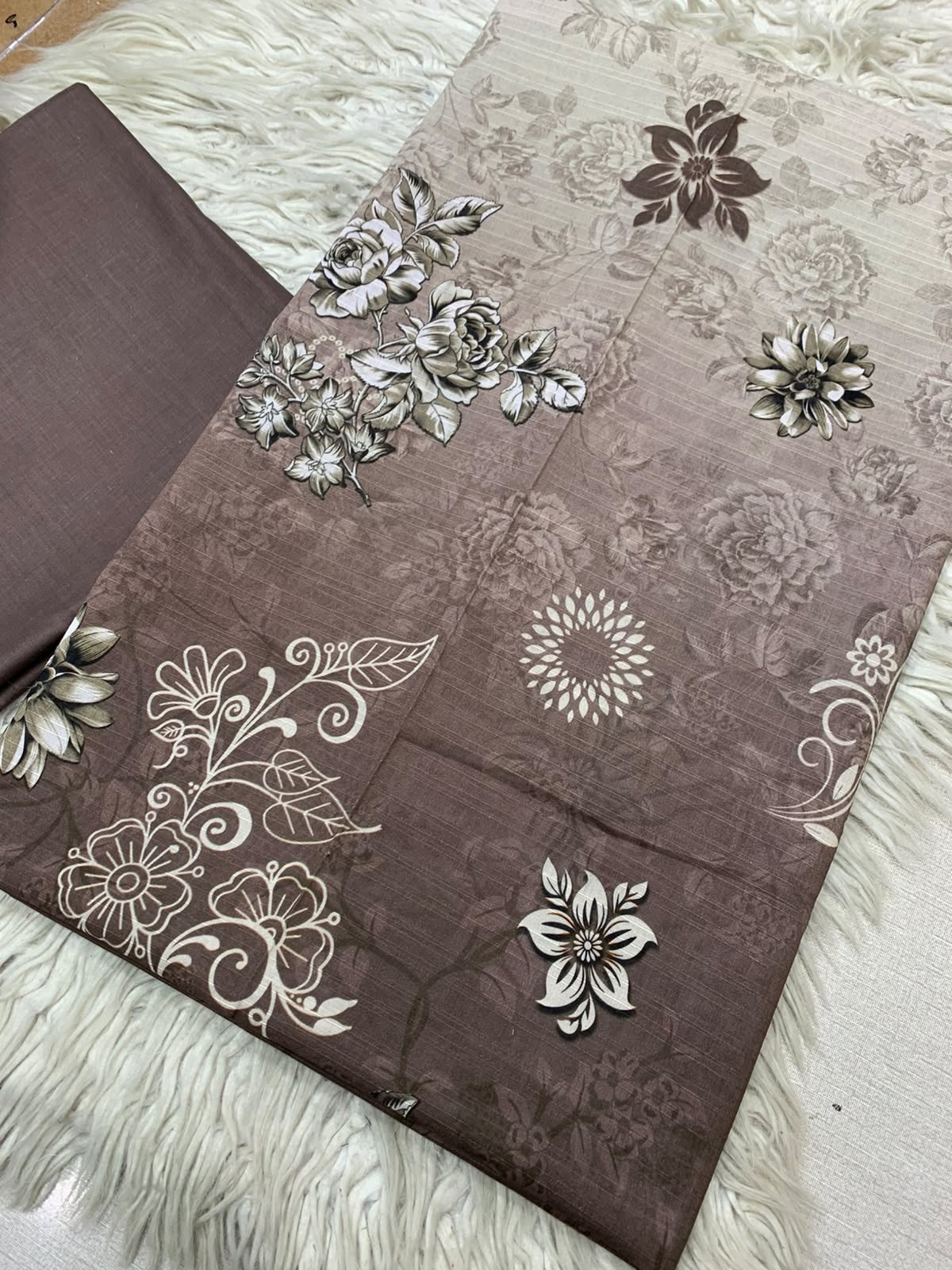 2Pc Dhaga Kari Print Lawn Suit Vol-525