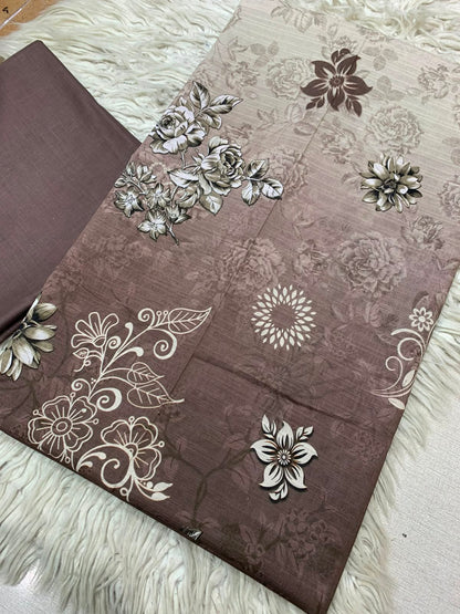 2Pc Dhaga Kari Print Lawn Suit Vol-525