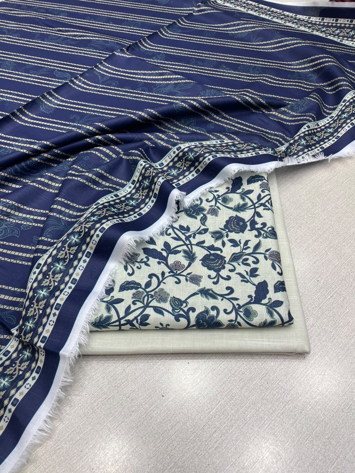 3Pc Slub Khaddar Unstitched Suit 25