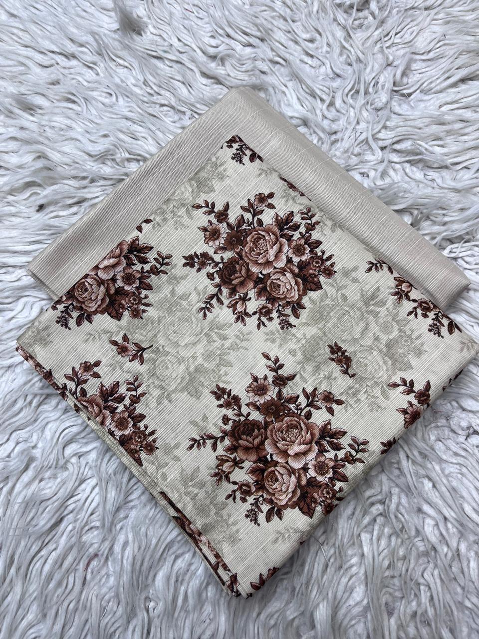 2Pc Kameez & Trouser Slub Khaddar Suit Vol-0137