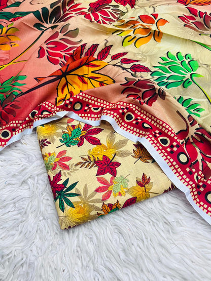 3Pc Slub Khaddar Unstitched Suit - 405