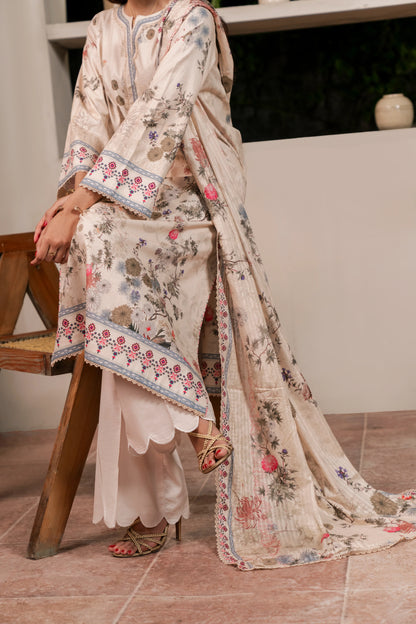 2Pc Firdous Kameez & Trouser Suit - D751