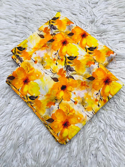 2Pc Bana Dora Linen Allover Suit Vol-401