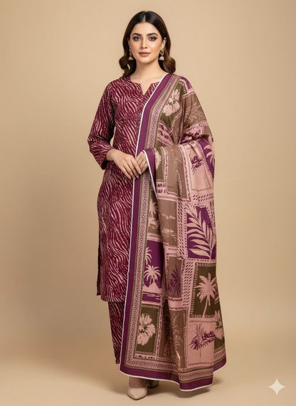 3Pc Viscose Bana Dora - 0011