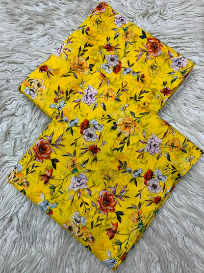 2Pc Bana Dora Print Lawn Suit Vol-535