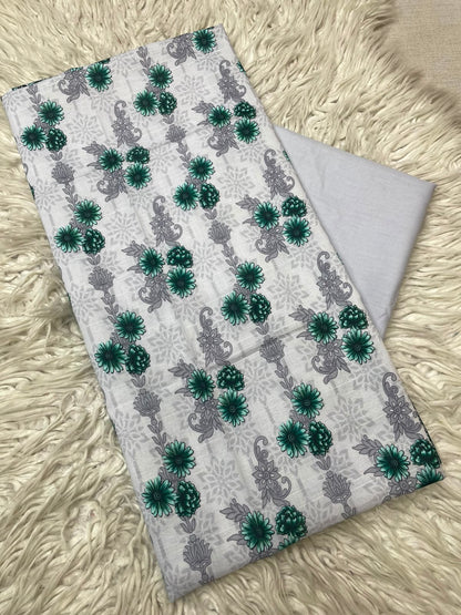 2Pc Printed Lawn Unstitched Suit 1250