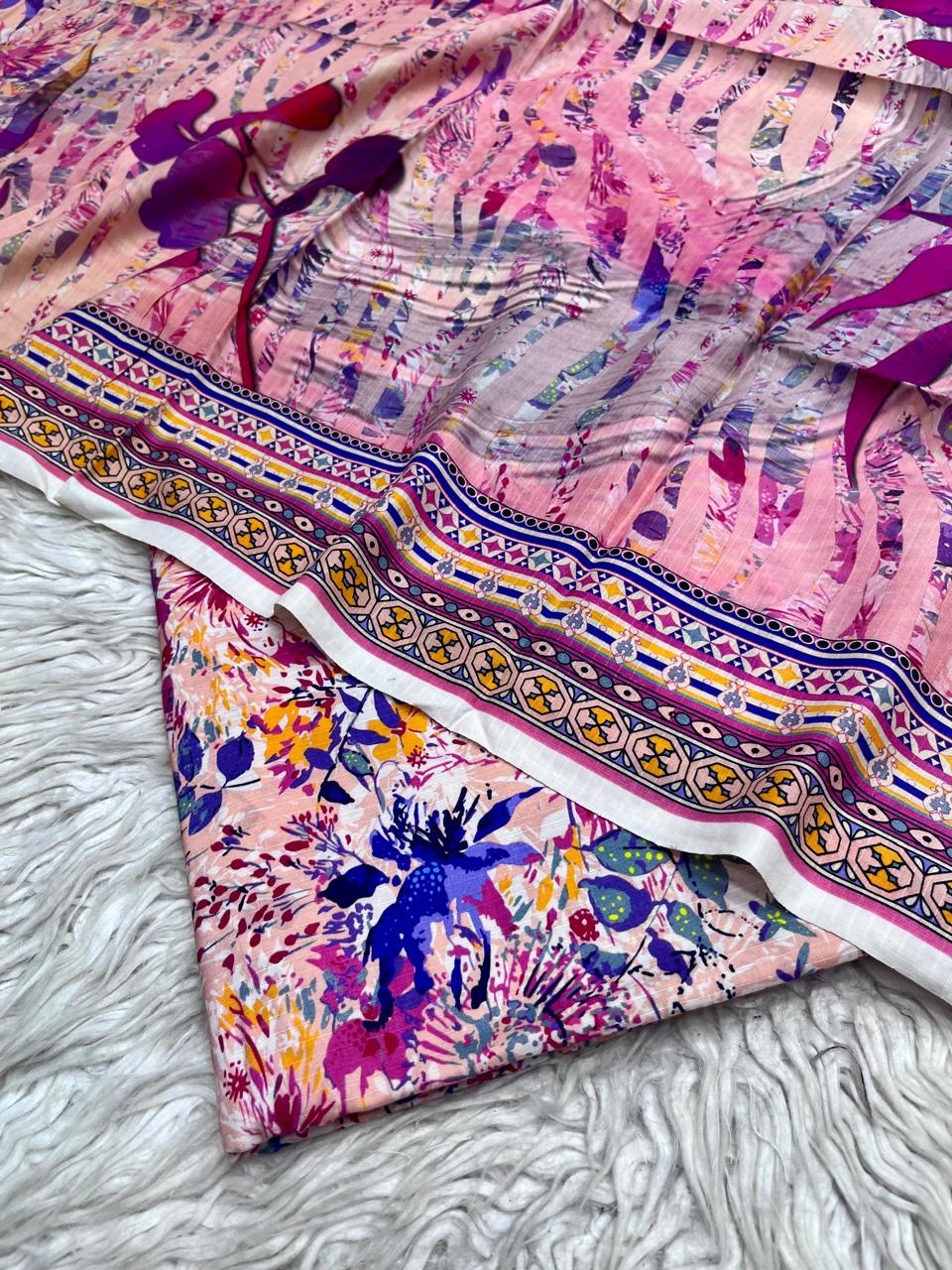 2Pc Bana Dora Kameez & Duppata Suit  Vol-0069