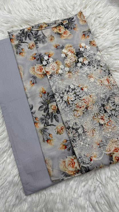 Firdous - Embroidered - Printed - Lawn - 2pc - D773