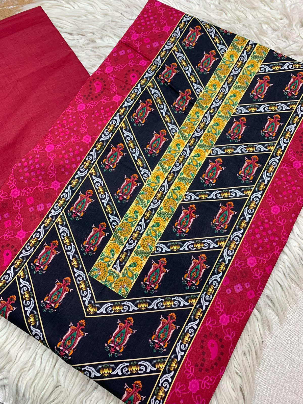 2Pc Bin Noor Fab Print Lawn Suit Vol-66