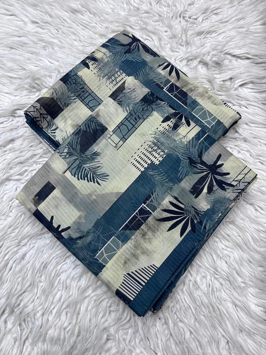 2Pc Sapphire Lawn Bana Dora Allover Unstitched Suit Vol-0119