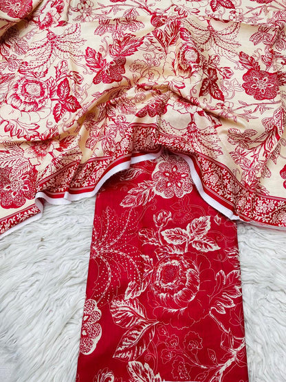 2 PC Lawn Kameez & Dupatta Vol-0040