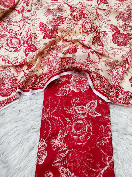 2 PC Lawn Kameez & Dupatta Vol-0040