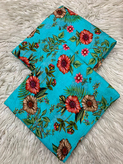 2Pc Bana Dora Print Lawn Suit Vol-535