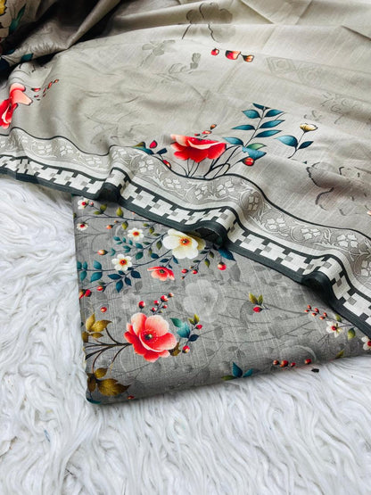 3 PC Slub Khaddar Allover Unstitched Suit Vol-0120