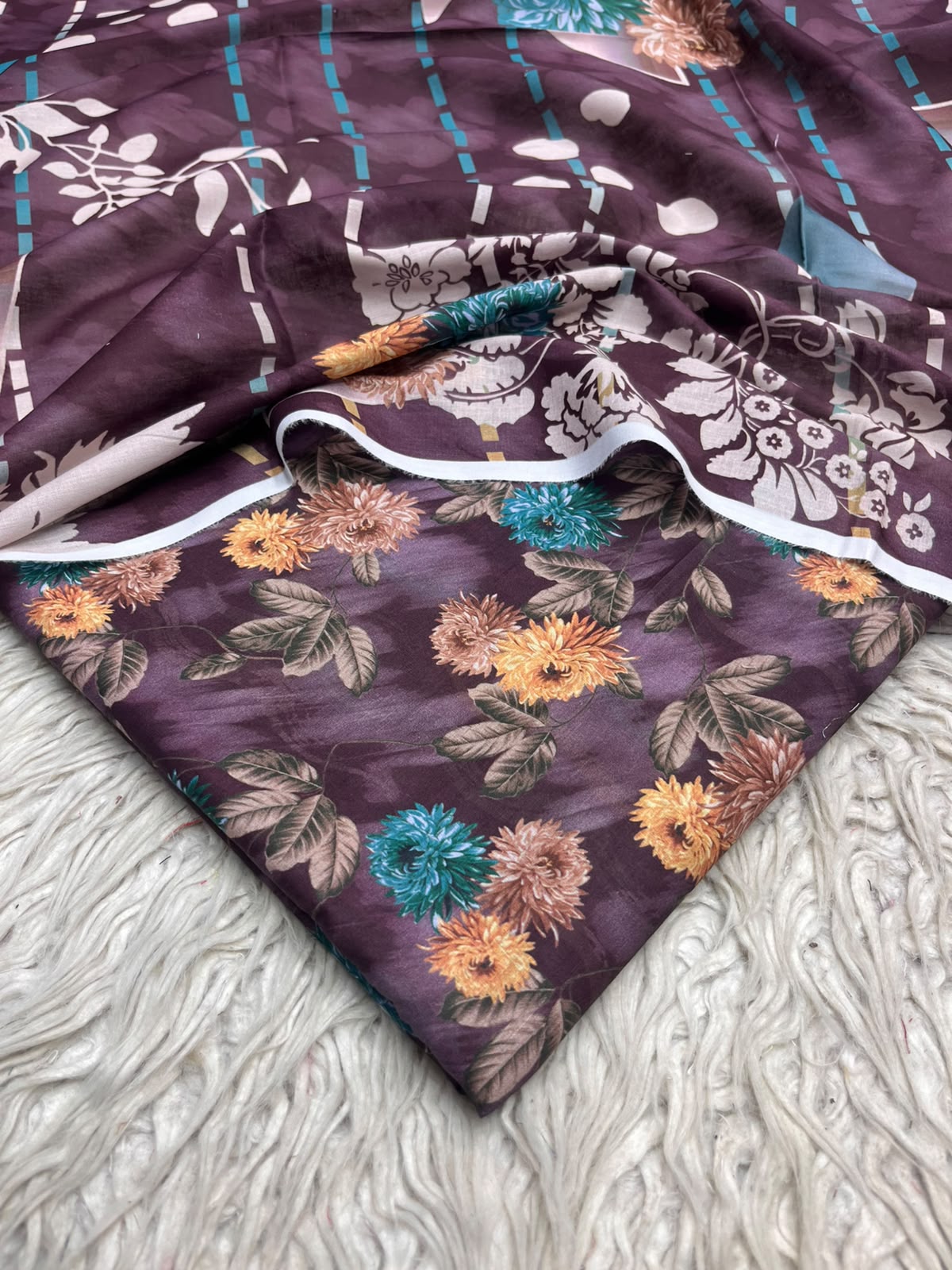 3Pc Same Digital Printed Lawn Suit 15
