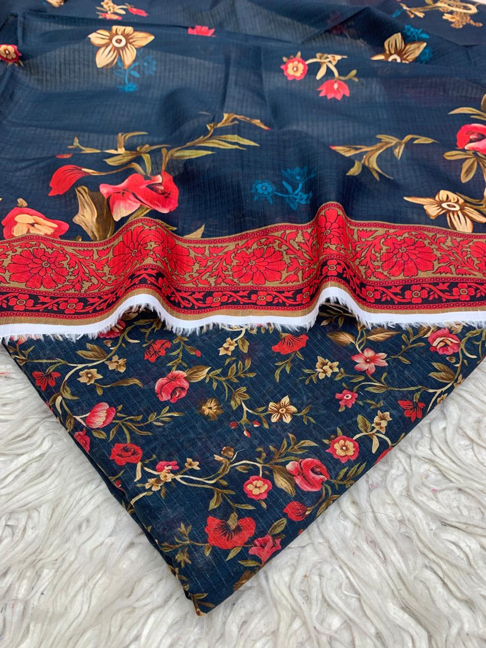 3Pc Lawn Bana Dora Suit Vol-0172