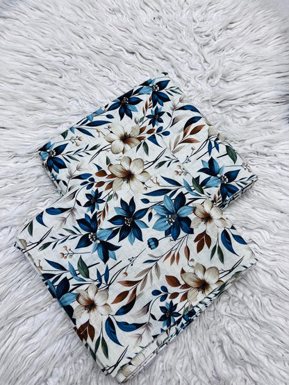 2Pc Slub Khaddar Allover Unstitched Suit Vol-0137