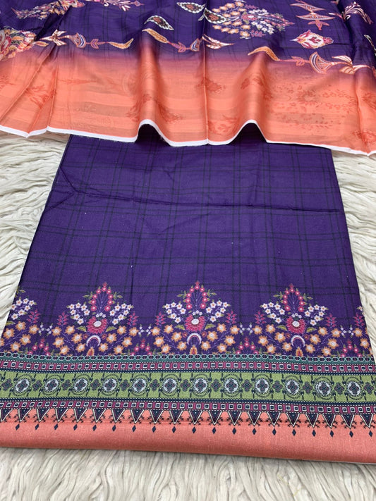 2Pc Lawn Kameez & Dupatta Printed Suit 620