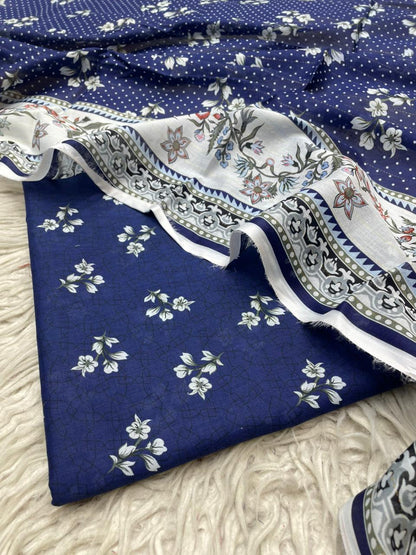 2Pc Lawn Kameez &  Zari Duppata Suit Vol-0169