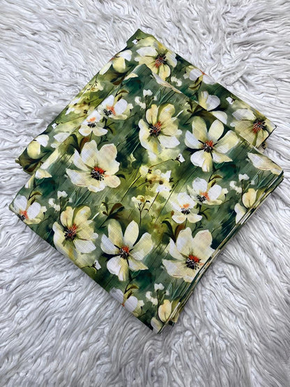 2Pc Bana Dora Linen Allover Suit Vol-406