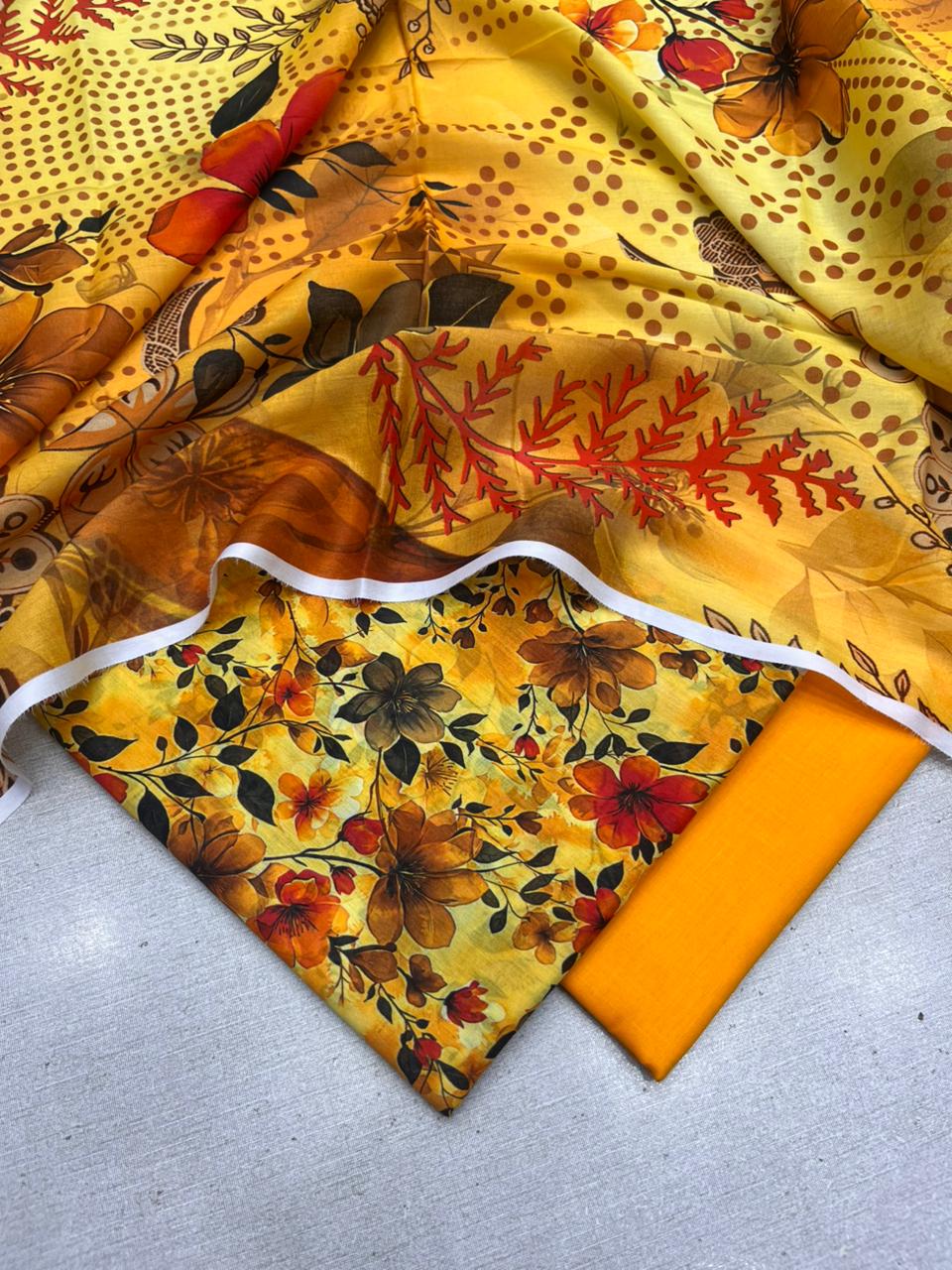 3Pc Zobia Lawn Unstitched Suit 29
