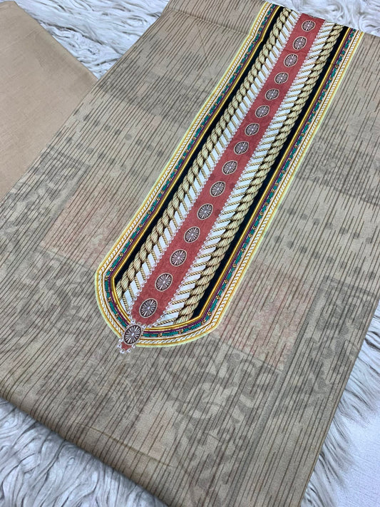 2Pc Printed Lawn Unstitched Suit 68
