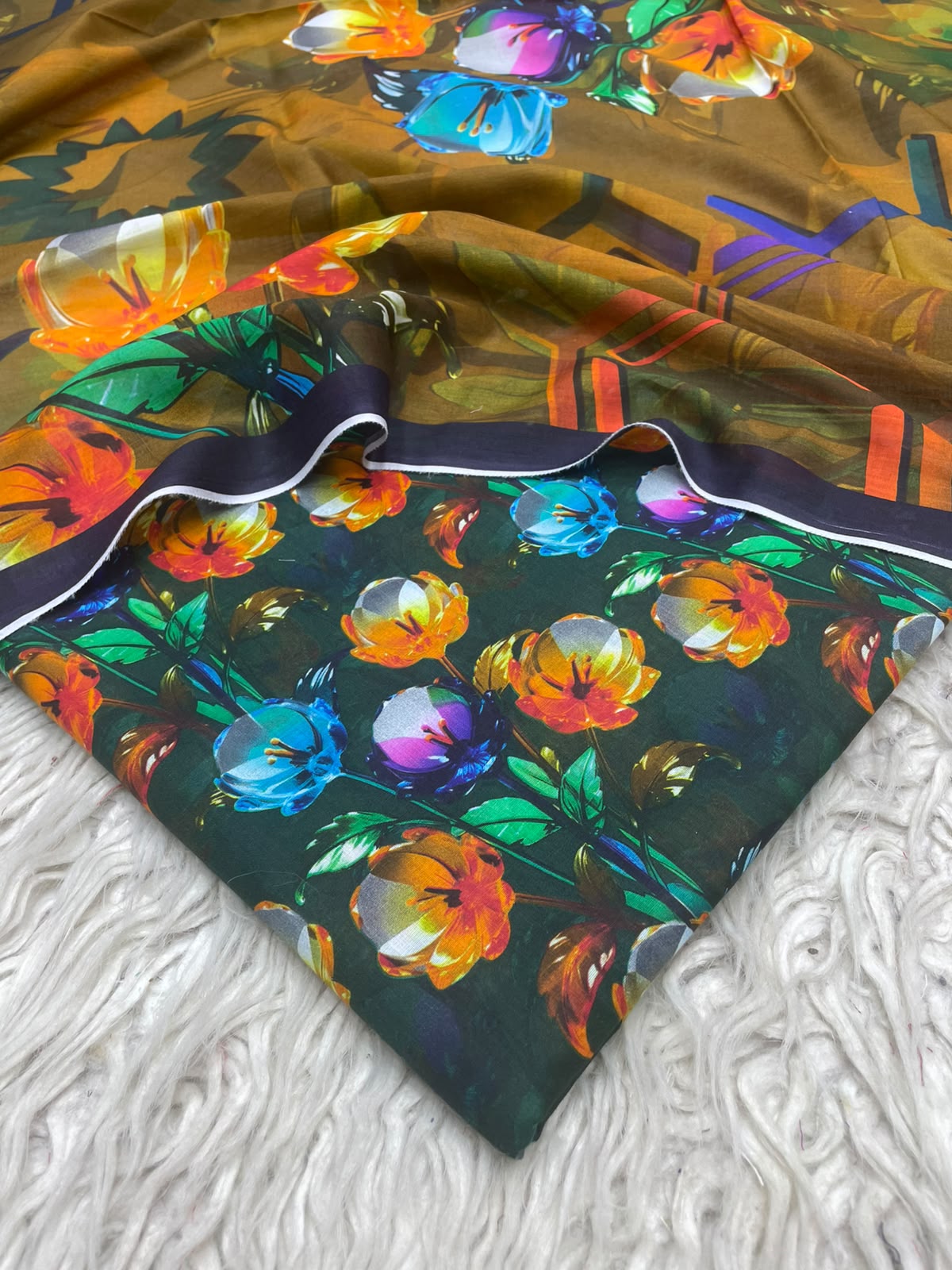 3Pc Same Digital Printed Lawn Suit 879