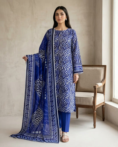 3Pc Zobia Lawn Unstitched Suit 29