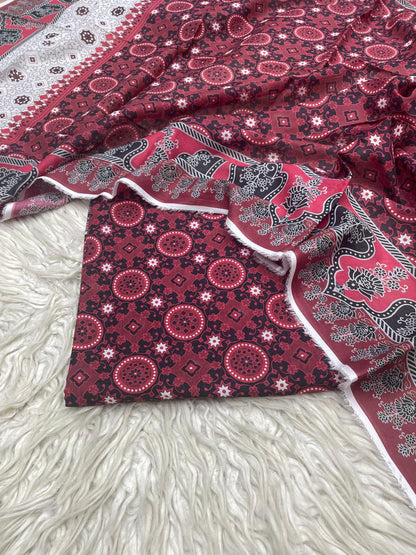 2Pc Stylo Lawn Kameez & Dupatta Printed Suit 02