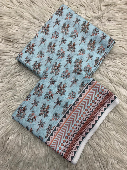 2Pc Sapphire Lawn Bana Dora Unstitched Suit Vol-05