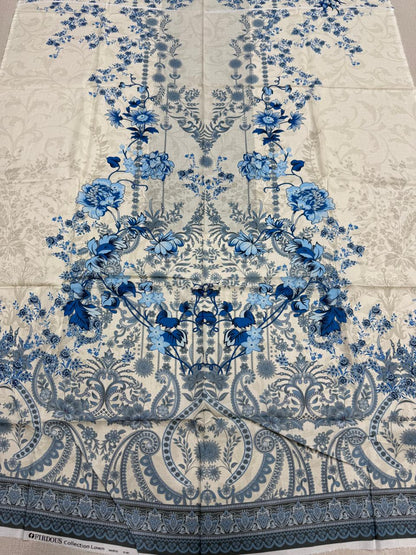 90/88 Firdous - Printed - Lawn - 3pc - 161