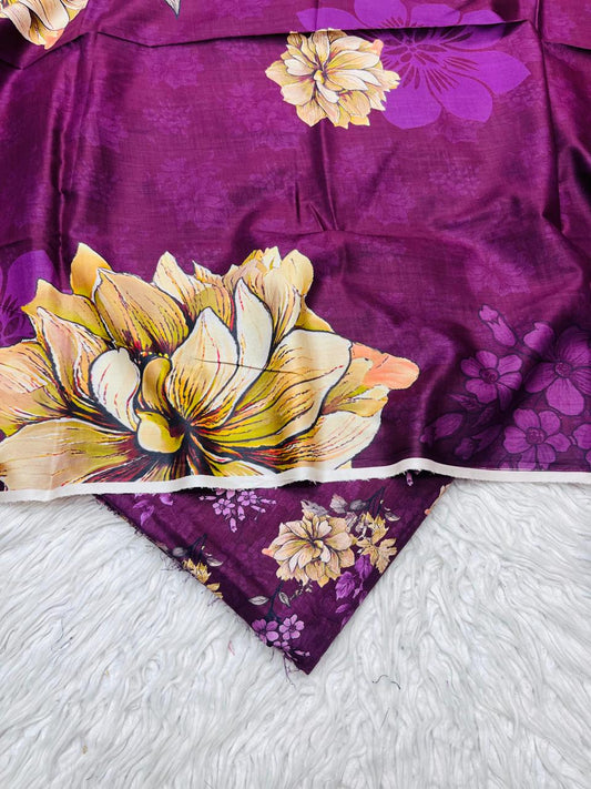 3Pc Crystal Linen Allover Suit Vol-0121