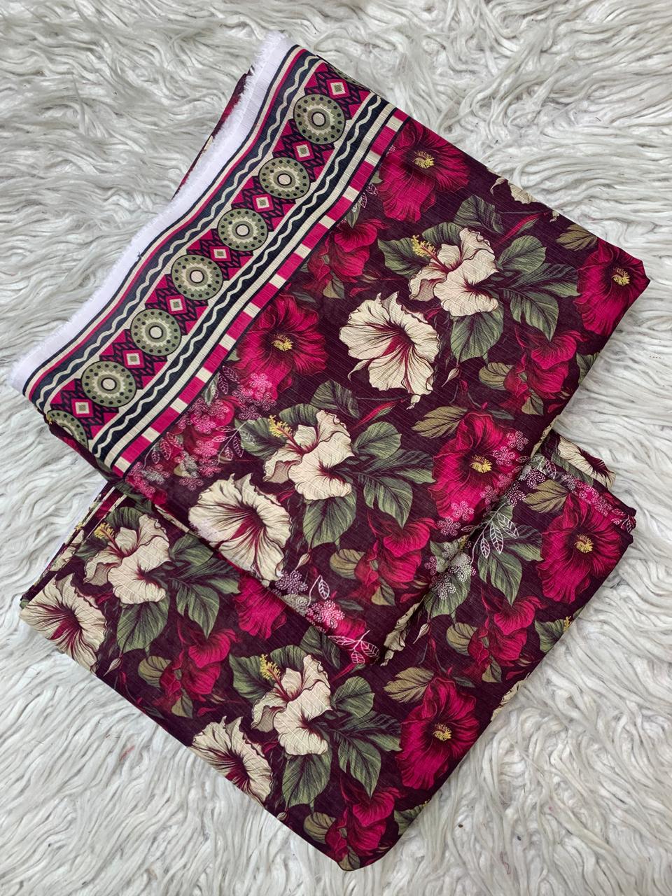 SAPPHIRE 2Pc Lawn Bana Dora Unstitched Suit Vol-0127