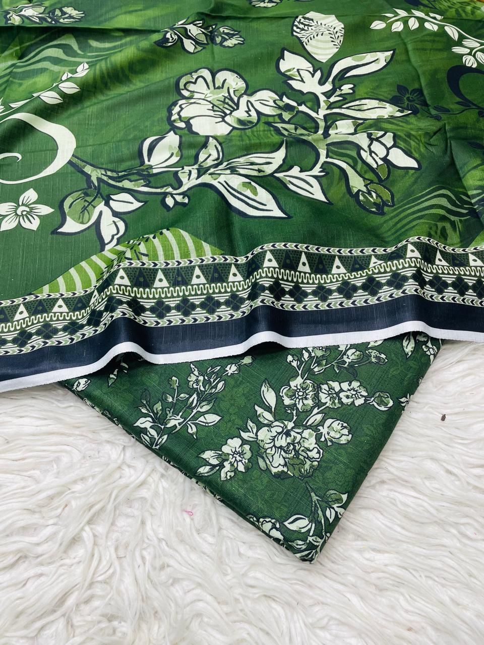 3 PC Slub Khaddar Allover Unstitched Suit Vol-0120