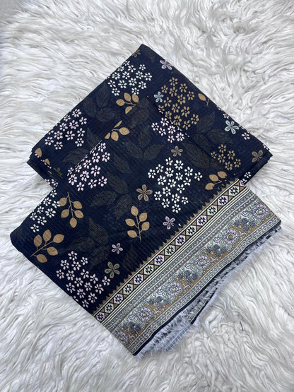 2Pc Sapphire Lawn Bana Dora Allover Unstitched Suit Vol-0119