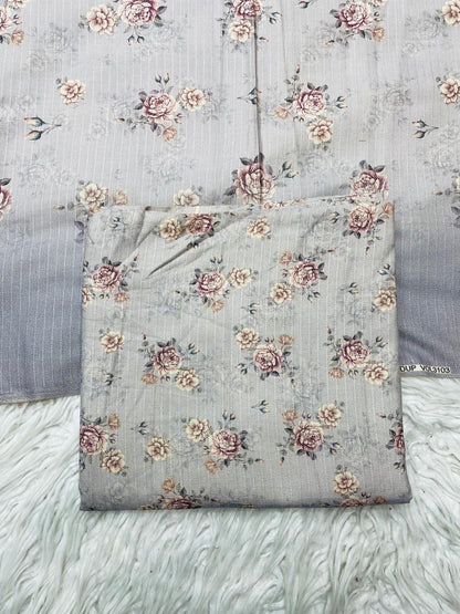 2 PC Dhanak Printed Kameez & Dupatta Unstitched Suit Vol-3103