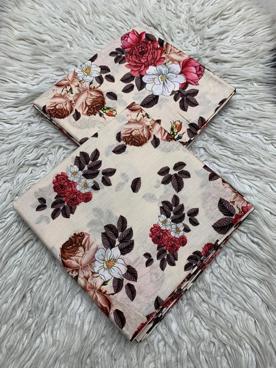 Bin Saeed 2Pc Lawn Digital Printed Unstitched Suit Vol-0159